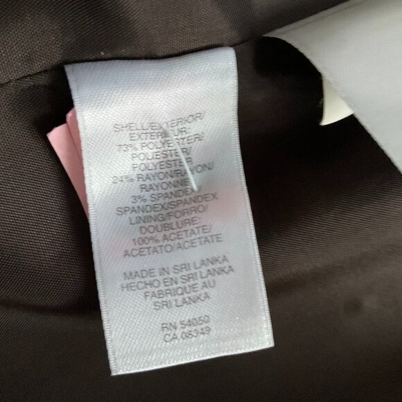 Jones NY Brown blend 2-piece Pant Suit.  Size 10 Jacket. Size 12 Pants. - Picture 8 of 12